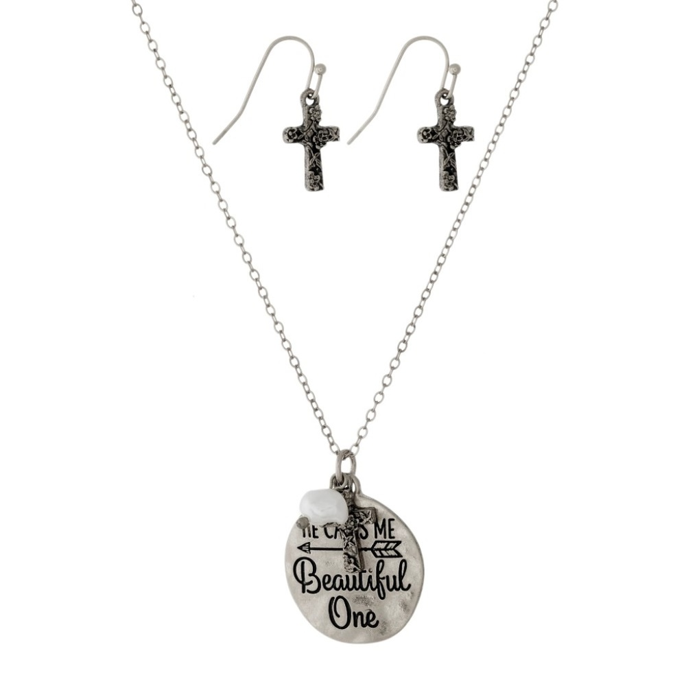 He Calls Me Beautiful One Necklace Set